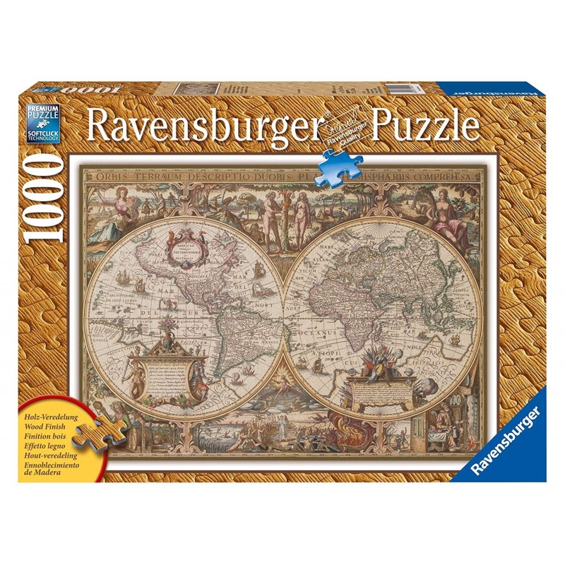 Ravensburger 19004_ Mapamundi Antiguo 1000 pzas