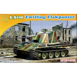 Dragon Armor Pro_ 5,5cm Zwilling Flakpanzer_ 1/72