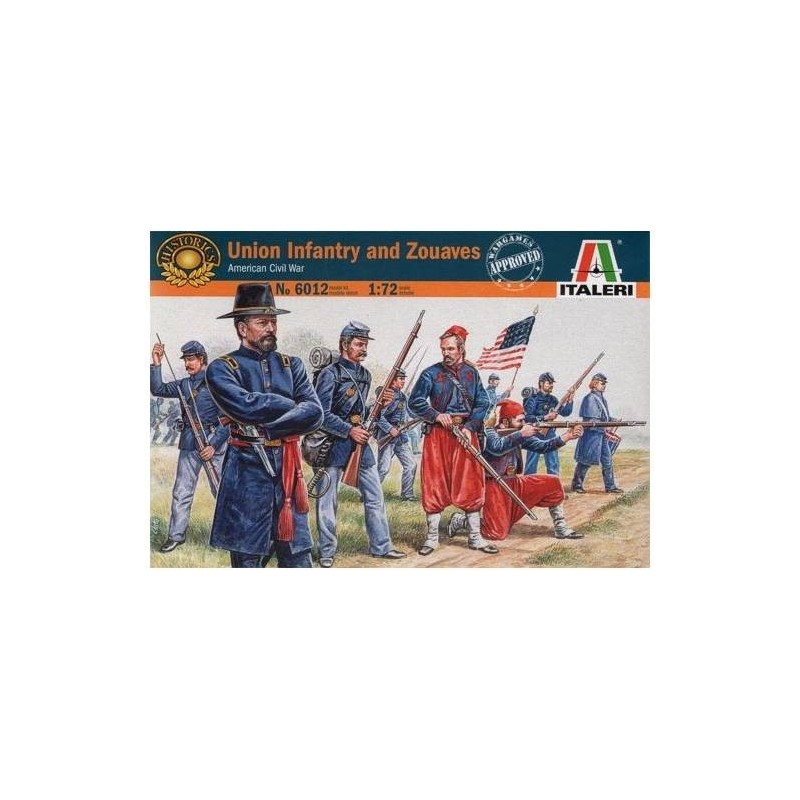 ITALERI_ UNION INFANTRY AND ZOUAVES. AMERICAN CIVIL WAR_ 1/72
