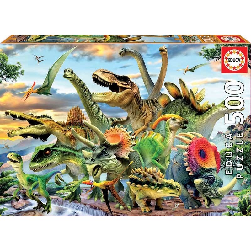 Educa Puzzle_ Dinosaurios. 500 piezas.