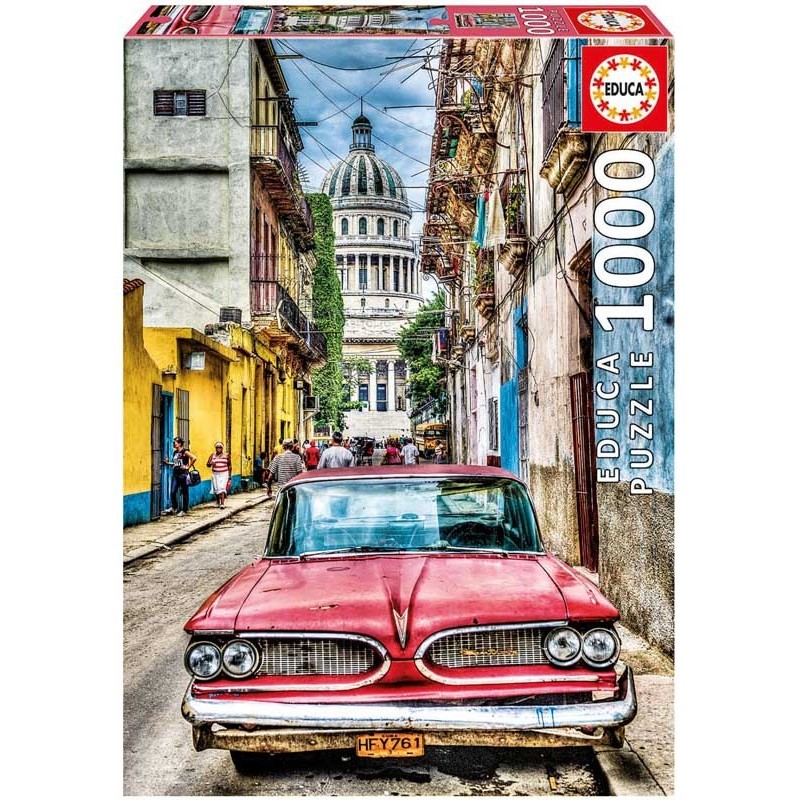 Educa_ Coche en la Habana. Puzzle 1000 piezas