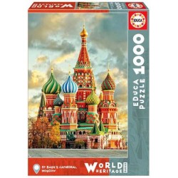 Educa Puzzle World Heritage_  Catedral de San Basilio, (Moscú). 1000 piezas