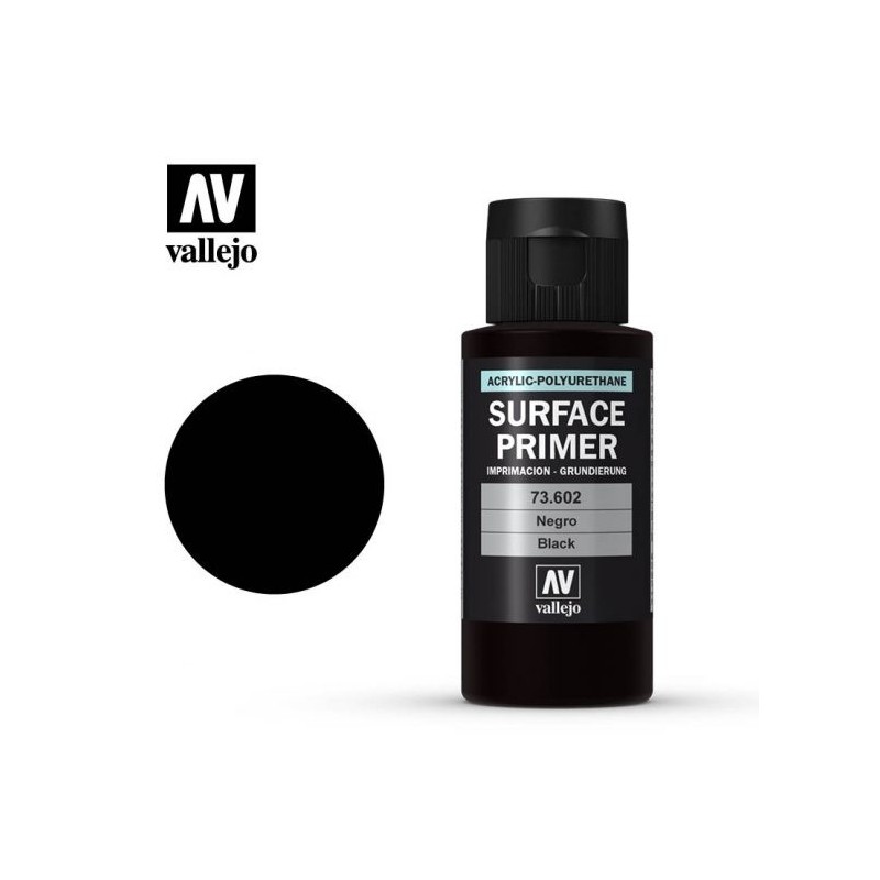 Vallejo Surface Primer_ Imprimacion Negra 60ml.