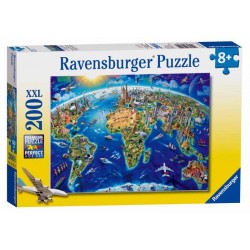 Ravensburger 12722_ El Mundo a la Vista 200 piezas XXL