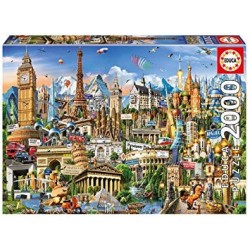 Educa_ Símbolos De Europa. Puzzle 2000 piezas