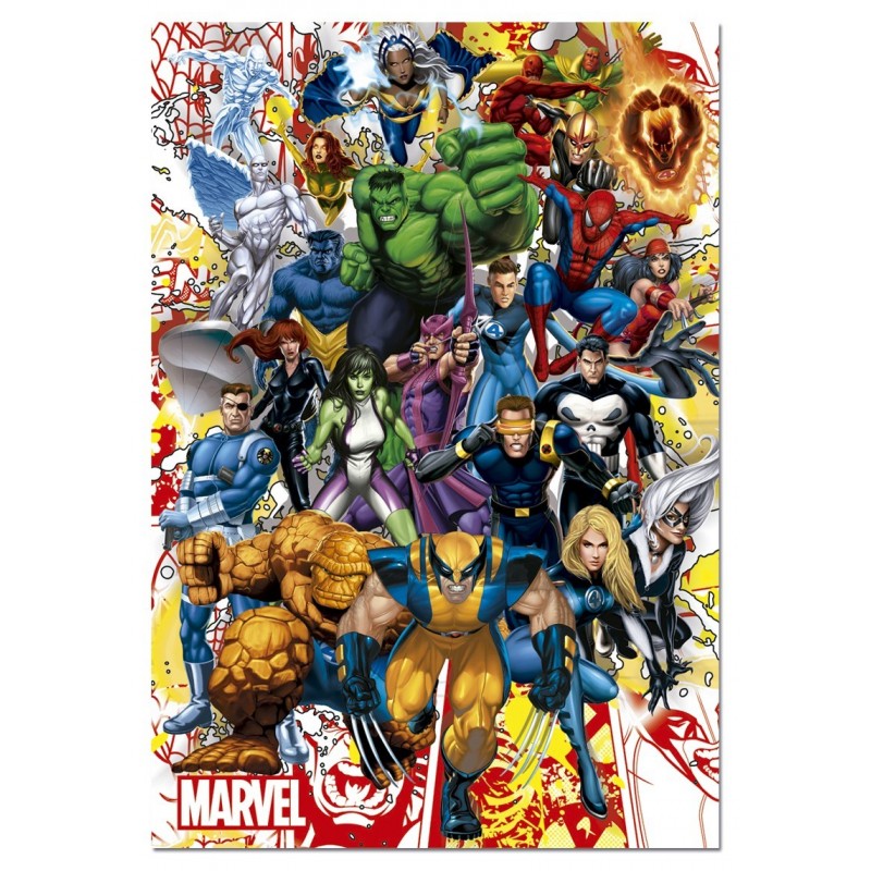 Educa 15560_  Heroes de Marvel_ Puzzle 500 piezas.