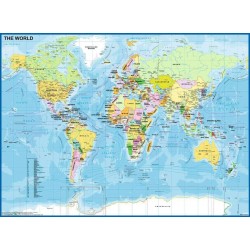 Ravensburger_ Mapa del mundo. Puzzle 200 xxl piezas.