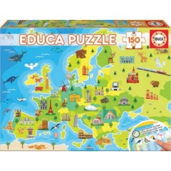 Educa Mapa de Europa. Puzzle 150 piezas