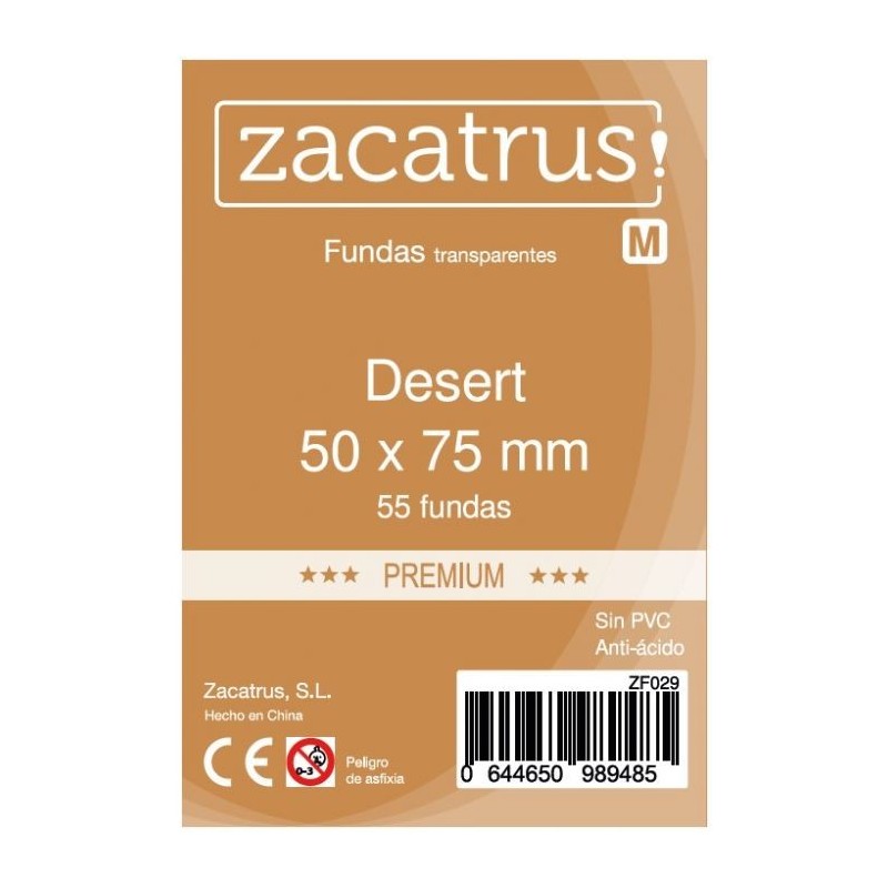 Fundas de Cartas Desert Premium 50 x 75 mm. 55 Uds.