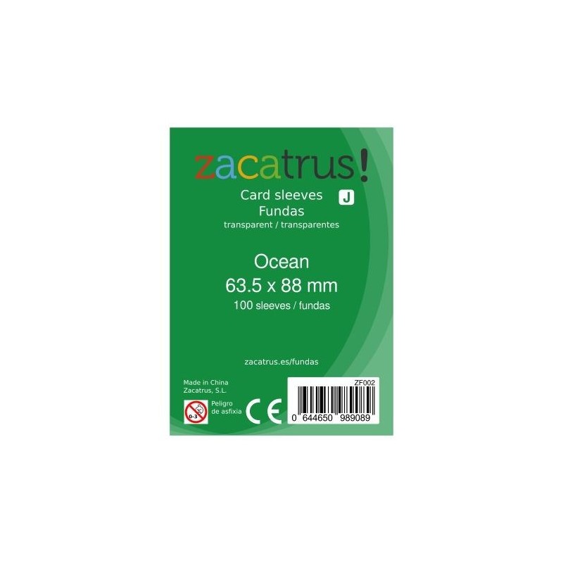 Comprar fundas cartas Ocean para cartas 63,5x88mm tienda Badajoz-Elvas