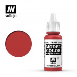 Vallejo Model Color 70947_ Bermellón Oscuro (029)  FS31350 RAL3000