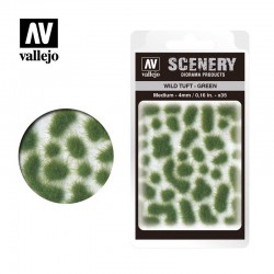 Vallejo Scenery_ Wild Tuft- Green 4 mm.