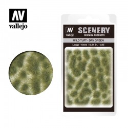 Vallejo Scenery_ Wild Tuft Dry Green 6mm.