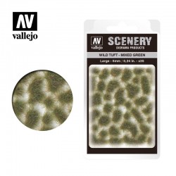 VALLEJO SCENARY_ WILD TUFT MIXED GREEN 6mm.
