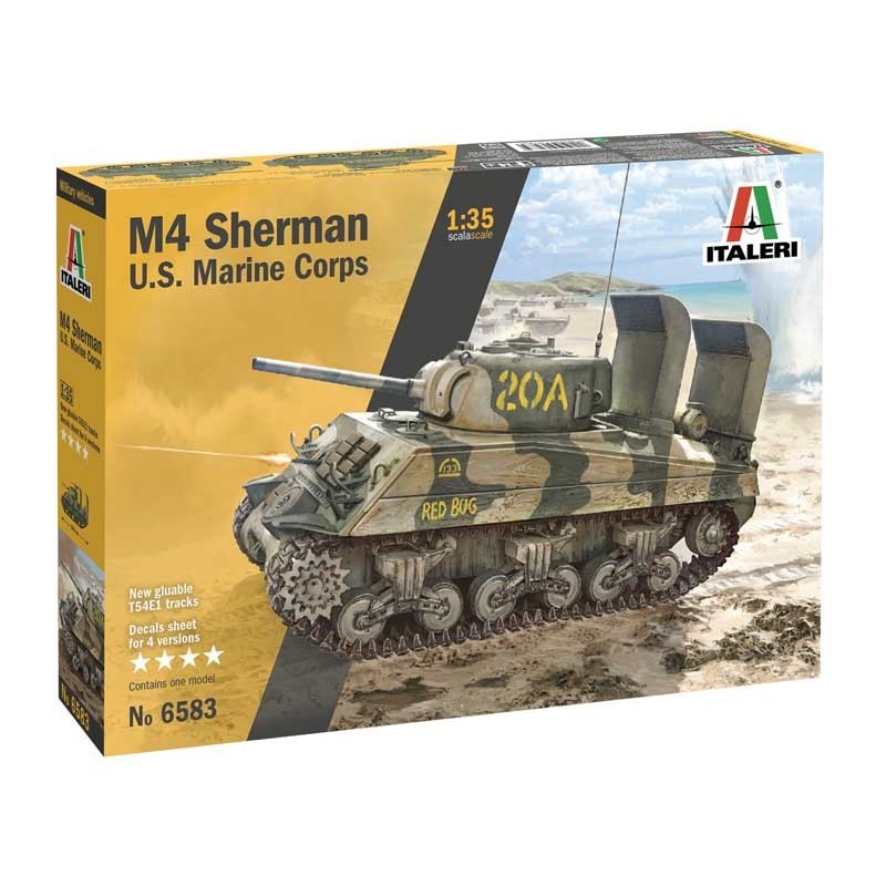 Italeri_ M4 Sherman US Marine Corps_ 1/35 caja