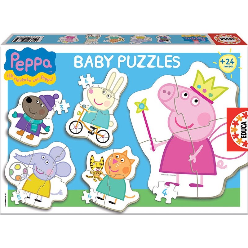En la cabeza de 鍔 mecánico Puzzles Progresivos Peppa Pig (+2 años) Para niños en Badajoz