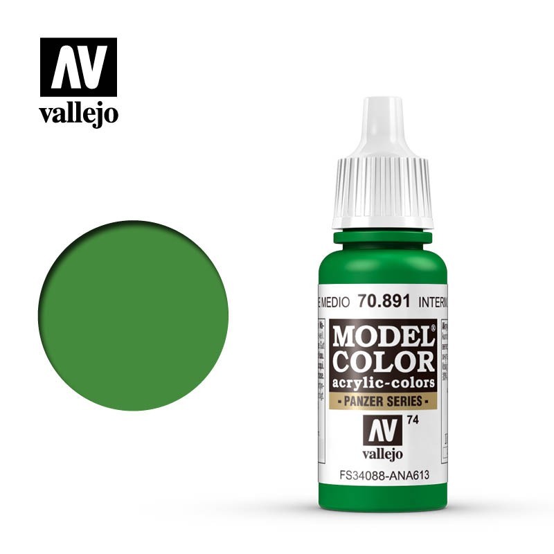 Vallejo Model Color 70981_ Verde Medio (074)