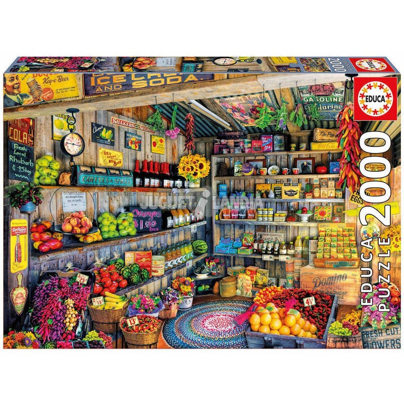 Educa Puzzle_ Tienda de comestibles . 2000 piezas