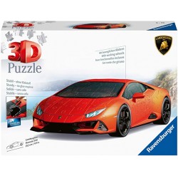 Lamborghini Huracán EVO Naranja. Puzzle 3D