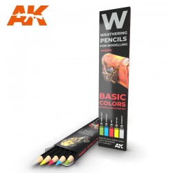 AK_ Set de Lápices Acuarelables. Colores Básicos de Sombreado y Degradación
