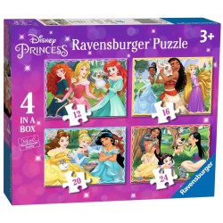 Amistad. Disney Princess.  4 in a box. Puzzles progresivos