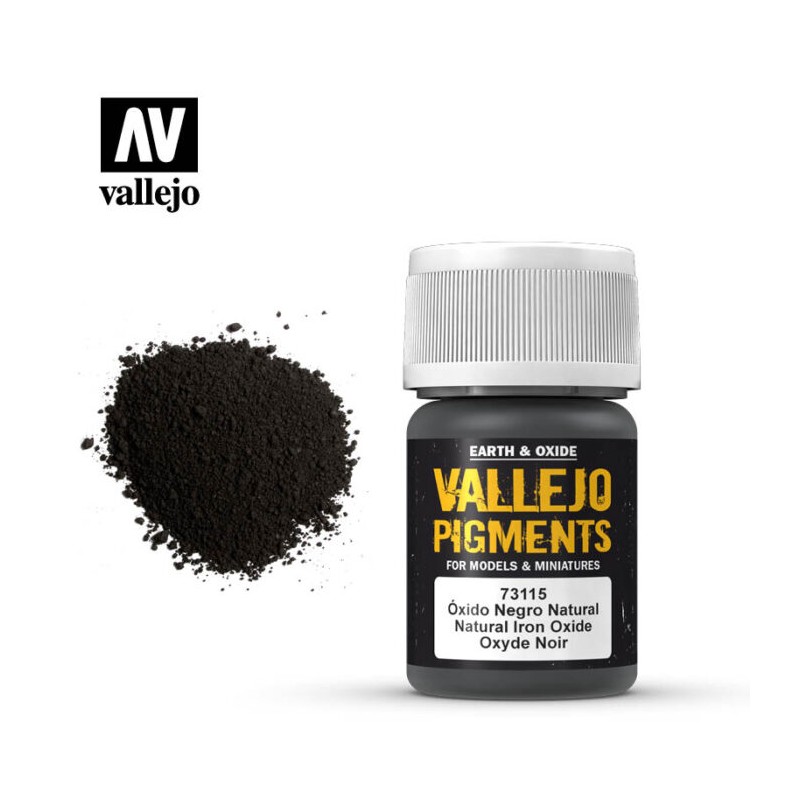 Vallejo_ Pigmento 30ml Óxido Negro Natural 30 ml.