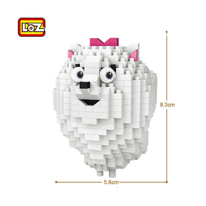 Loz Iblock fun_ Mascotas pomerania Gidget (600 piezas)