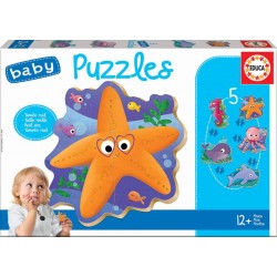 Educa_ Baby Puzzles_ 5 Puzzles progresivos de Animales 12 Meses