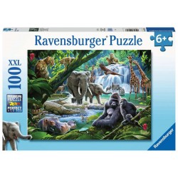 Ravensburger 12970_ Animales de la Selva 100 piezas.