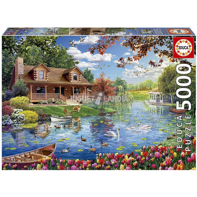 Educa 19056_ en el Lago. Puzzle 5000