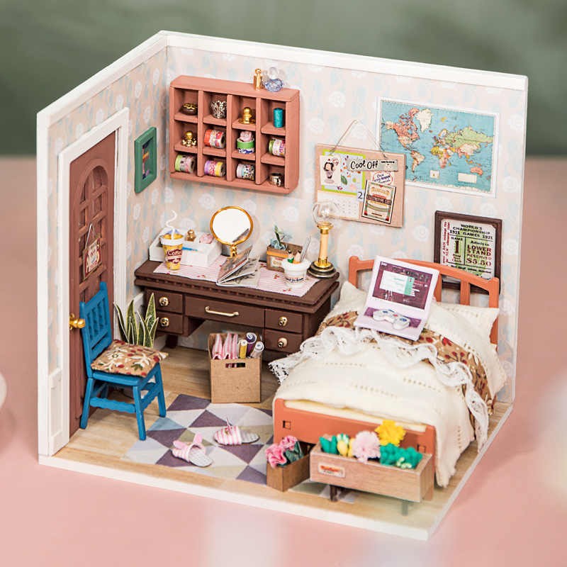 Robotime dgm08Diy Miniature House_ Habitación de Anne 1/24