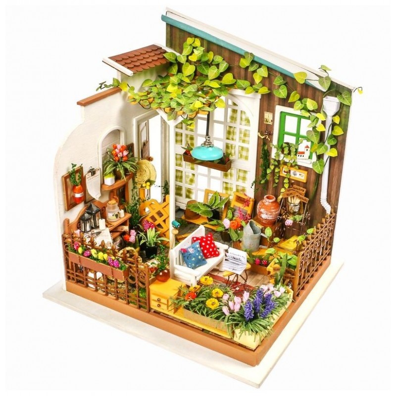 Robotime dg108_ Diy Miniature House_ El Invernadero de Miller