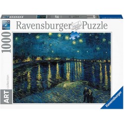 Noche estrellada sobre el Rhone. Van Gogh. Art Puzzle 1000 piezas.