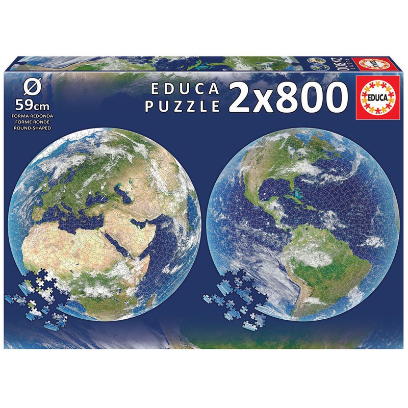 Educa_ Planeta Tierra. Puzzle 2 x 800 piezas