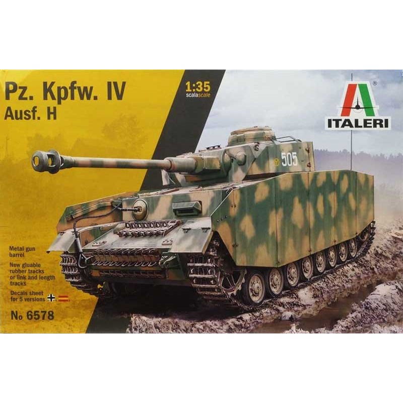 Italeri_ Pz. Kpfw. IV Ausf.H (Con calcas españolas)_ 1/35 caja