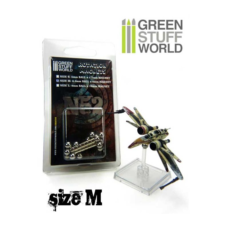 Green Stuff World - Imanes Neodimio 3x0,5mm - 50 unidades (N52)