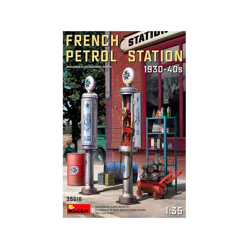 MiniArt_ French Petrol Station 1930-40s_ 1/35