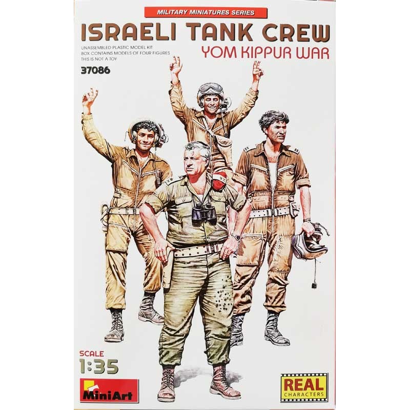 MiniArt_ Israeli Tank Crew. Yom Kippur War _ 1/35 - caja frontal