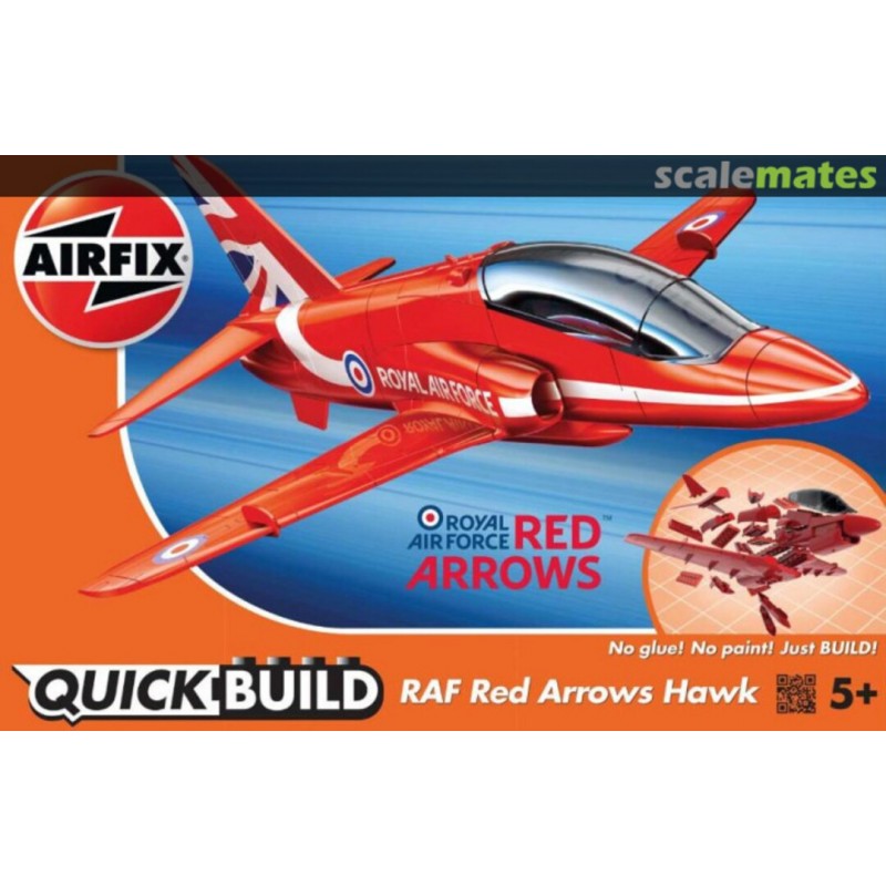 AIRFIX j6018 RAF Red Arrows Hawk - Quick Build