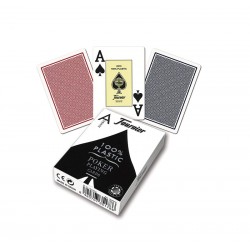 Fournier_ Baraja de Poker 55 Naipes de Plástico Calidad Casino