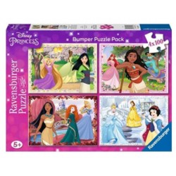 Princesas en las 4 temporadas 4 x 100 piezas.