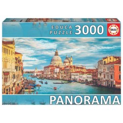 Educa_ Gran canal de Venecia. Puzzle Panorama 3000 piezas