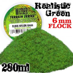 Flock Nylon 6 mm. Verde Realista 280 ml.