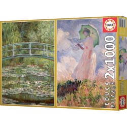 Cloude Monet. Puzzle 2x1000 piezas