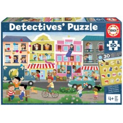 Puzzle detective. Ciudad. 50 piezas