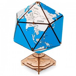 Globo Terráqueo Icosaedro. 97 piezas