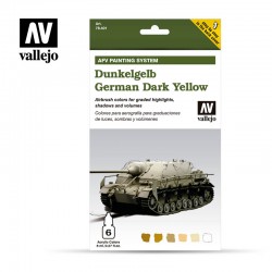 Vallejo AFV Painting System. German Dark Yellow 6x8ml.