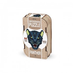 Pantera. Puzzle de madera 102 piezas (tamaño M) - caja