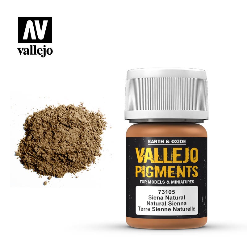 Vallejo Pigments_ Siena Natural 30 ml.