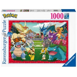 El choque de Pokemon. Puzzle 1000 Piezas